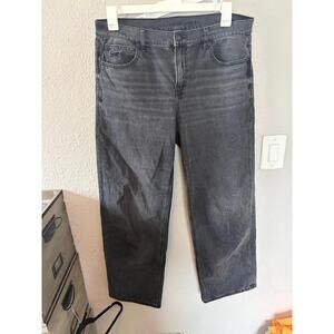 American Eagle Real Good Strigid Stovepipe Black Jeans size 10 Long. 31in inseam